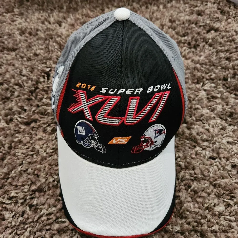 NY Giants Vs Patriots 2012 Superbowl Stadium Exclusive Hat Cap Limited Edition